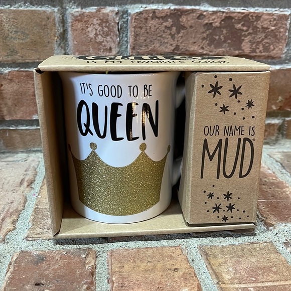 NIB Enesco "It's Good To Be Queen" Glitter Mug - Picture 1 of 4